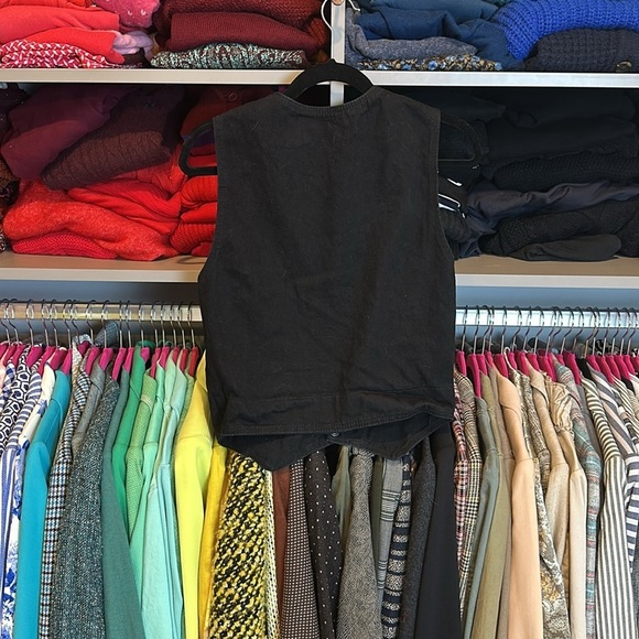 Unbranded black denim vest size S - Picture 3 of 3